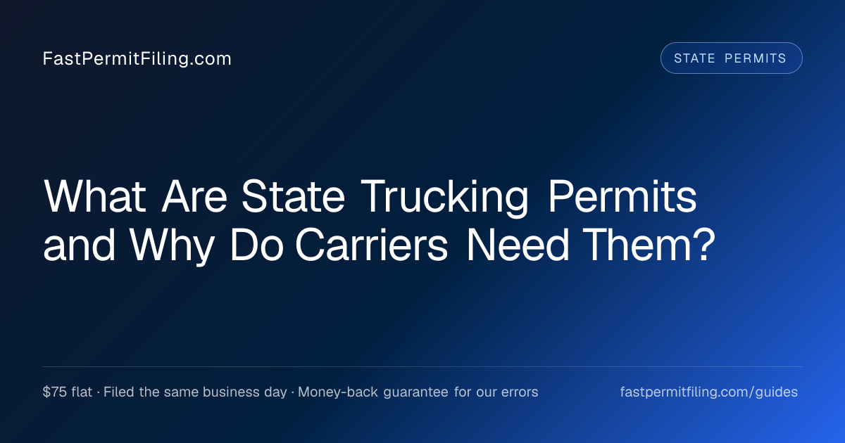 What Are State Trucking Permits?